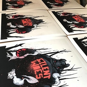 Panda King 3 Nightmare (Hand-Stencilled) by Angry Woebots