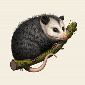 Virginia Opossum by Mike Mitchell