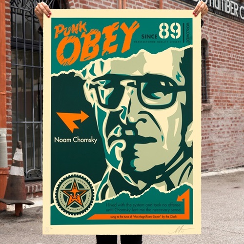 Noam Chomsky (Large Format) by Shepard Fairey