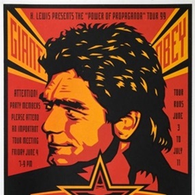 Huey Lewis by Shepard Fairey