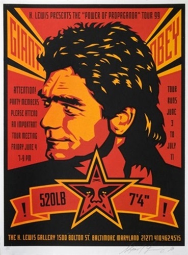 Huey Lewis  by Shepard Fairey