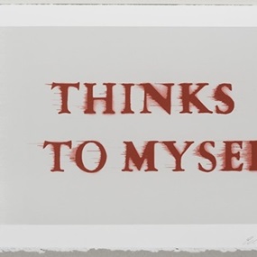 Thinks I, To Myself by Ed Ruscha
