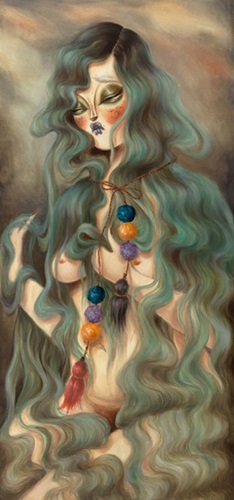 Overflowing Blue Hair Muse  by Miss Van