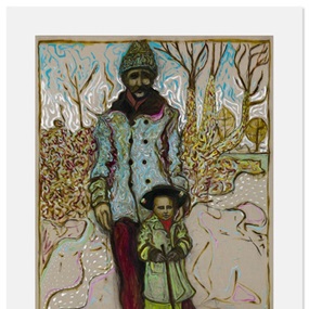 Girl With Stick by Billy Childish