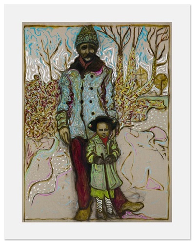 Girl With Stick  by Billy Childish
