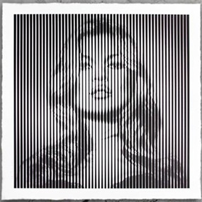 Fame Moss (Black On Grey) by Mr Brainwash