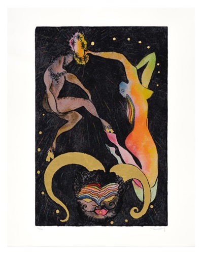 Crowning Of A Satyr  by Chris Ofili