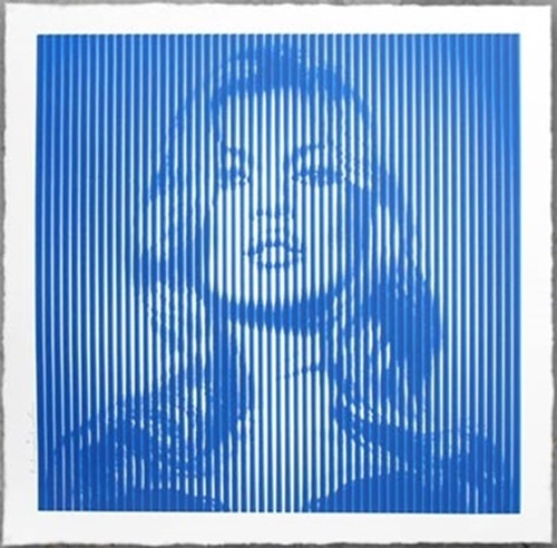 Fame Moss (Blue On Blue) by Mr Brainwash