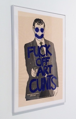 Fuck Off Art Cunts (Dark Blue) by Simon Thompson