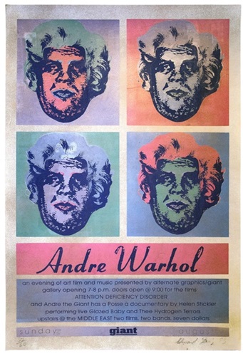 Andre Warhol  by Shepard Fairey