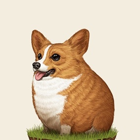 Fat Friends - Corgi by Mike Mitchell