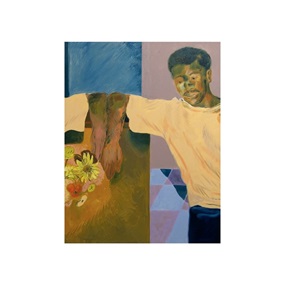 Lean Mirrored (With Redon Flowers) (Hand-Finished) by Anthony Cudahy