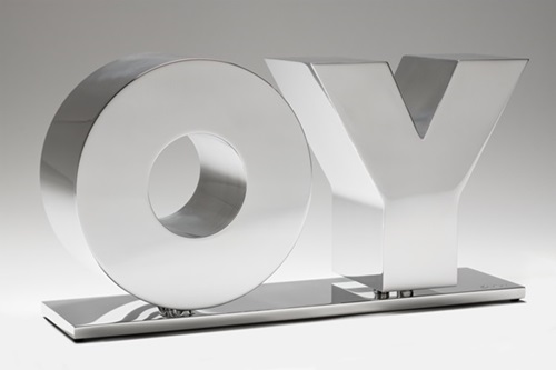 OY/YO (Aluminium) by Deborah Kass