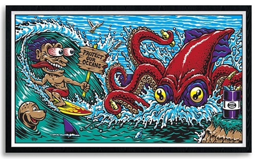 Protect Our Oceans Print  by Jimbo Phillips