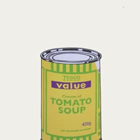 Soup Can (Banana, Lime, Purple) by Banksy
