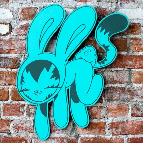 Bunny Kitty Cut Out (Teal Edition) by Persue