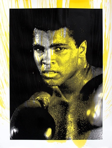 Magnificent Ali (Yellow) by Mr Brainwash
