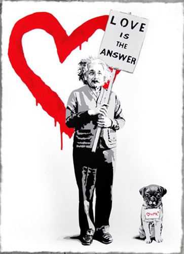 ♥=mc2 (Red) by Mr Brainwash