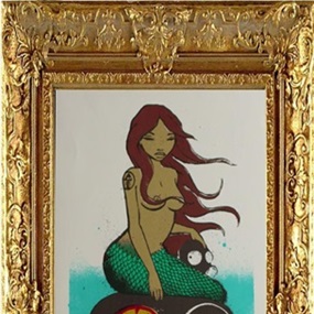 Mermaid In Oil (Black) by Mau Mau