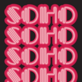 Soho (Warm Pink) by Ben Eine