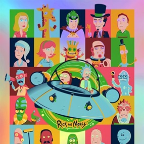Rick And Morty (Foil Variant) by Dave Perillo