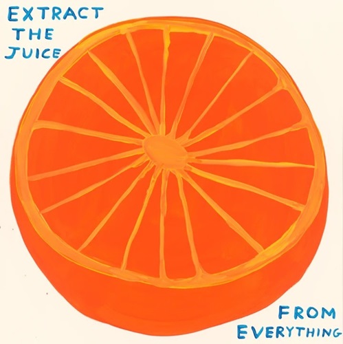 Extract The Juice From Everything  by David Shrigley