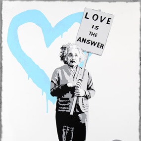 ♥=mc2 (Light Blue) by Mr Brainwash