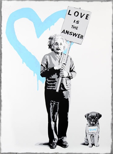 ♥=mc2 (Light Blue) by Mr Brainwash