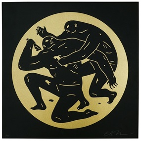 Destroying The Weak 1 (Gold) by Cleon Peterson