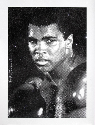 Magnificent Ali (White Diamond Dust) by Mr Brainwash