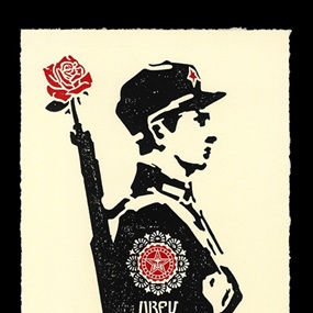 Rose Soldier (Letterpress) by Shepard Fairey