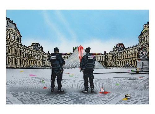 Vandal vs Louvre  by Nick Walker