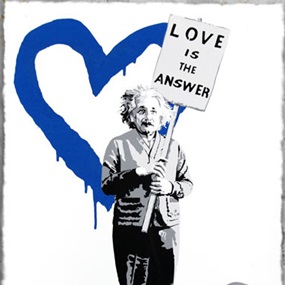 ♥=mc2 (Blue) by Mr Brainwash