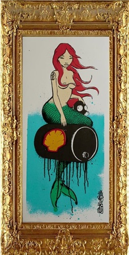 Mermaid In Oil (Red) by Mau Mau