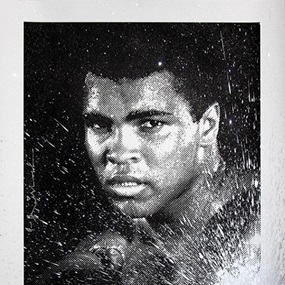 Magnificent Ali (Silver Diamond Dust) by Mr Brainwash