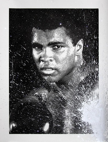 Magnificent Ali (Silver Diamond Dust) by Mr Brainwash