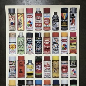 Spray Cans Print by Roger Gastman