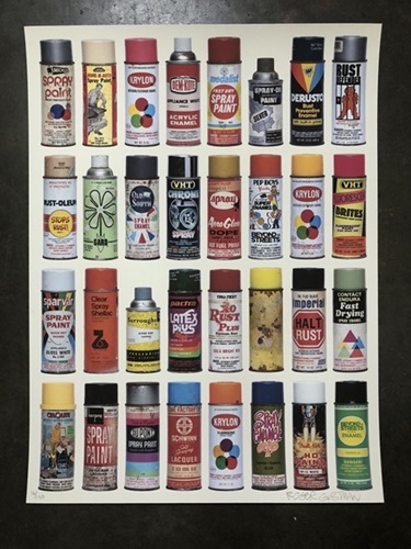 Spray Cans Print  by Roger Gastman