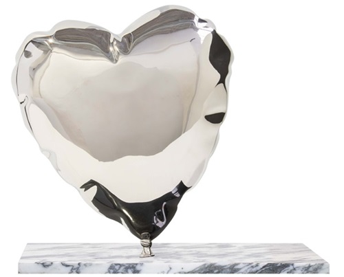 Balloon Heart (Silver) by Mr Brainwash